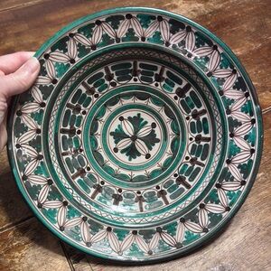 VINTAGE HAND-PAINTED SPANISH CERAMIC BOWL